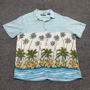Vintage CAMPIA Hawaiian Rayon Shirt Size XL